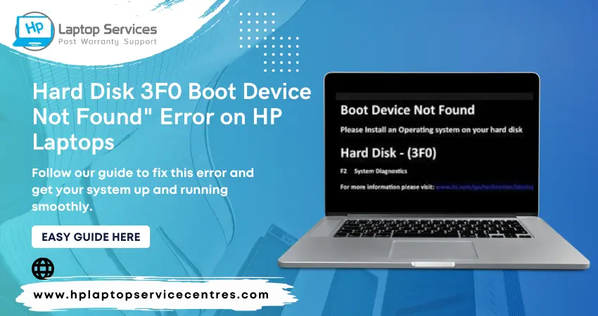 Hard Disk 3F0 Boot Device Not Found error